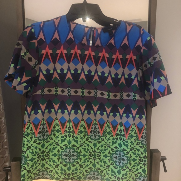 JCrew Colorful Patterned Blouse - Picture 1 of 2